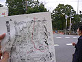 観光案内の人に貰った地図をたよりにGO。